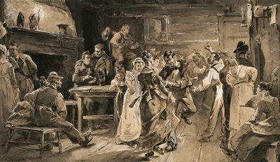 Der Bauerntanz von Walter Shirlaw